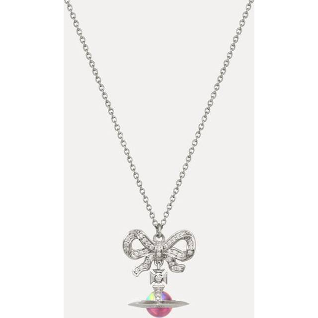 Vivienne Westwood Octavie Pendant Necklace Platinum-white-pink-ab-cz Platinum-white-pink-ab-cz Women - PLATINUM-WHITE-PINK-AB-CZ - ---