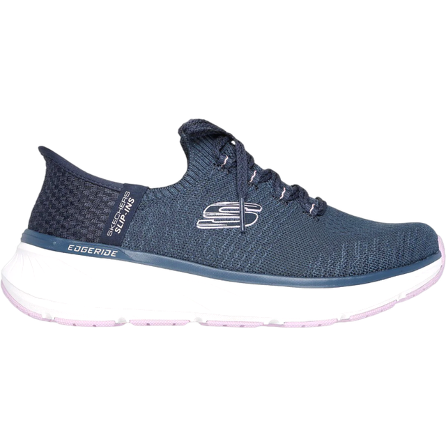 Skechers Edgeride Impression Relax Fit Vegan Womens Trainer Navy Uk 4 - 8