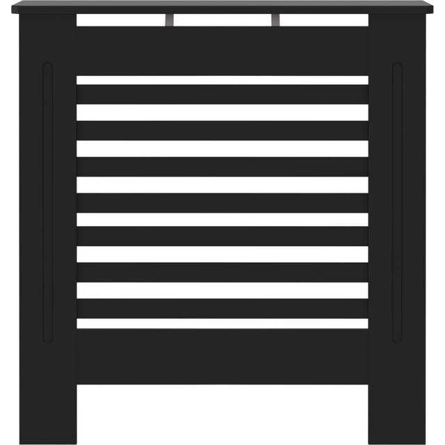vidaXL MDF Radiator Cover Black 78 cm