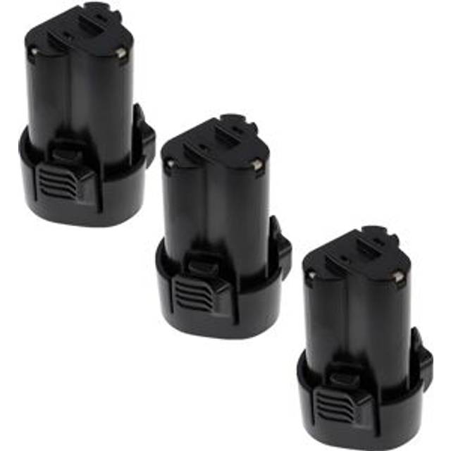 3x Battery compatible with Makita DF330DWLX, DK1202, DF330DWLX1, DK1485X, DK1202WX, DF330DWXP Power Tools (2500 mAh, Li-Ion, 10.8 v) - Extensilo