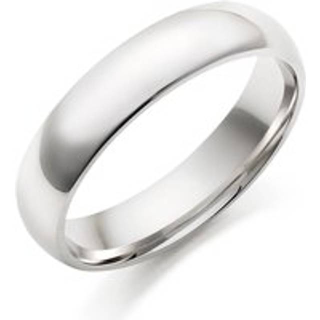 9ct White Gold 5mm Men's Wedding Ring