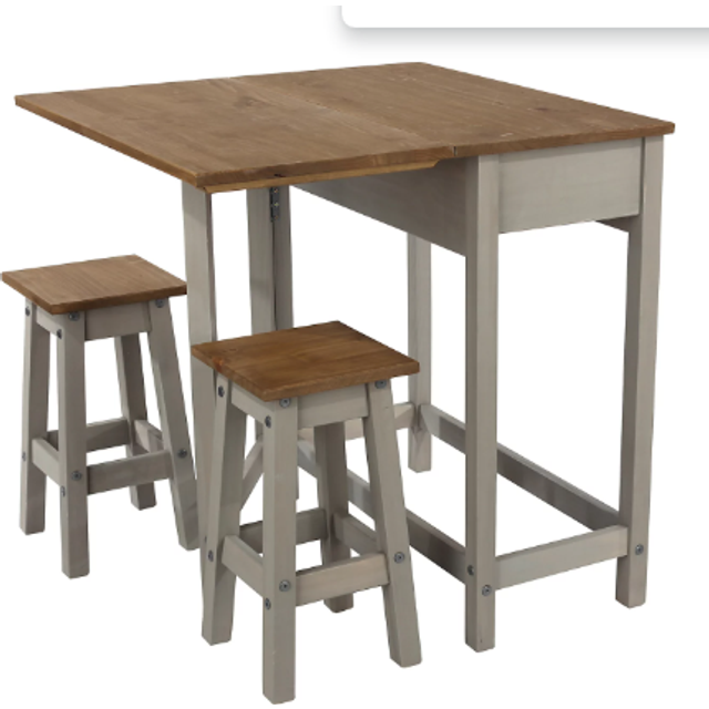 Core Products Halea Pine Breakfast Table Set, Brown