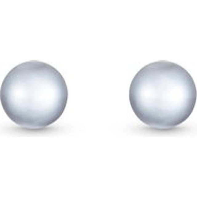 18ct White Gold Tahitian Pearl 10mm Stud Earrings