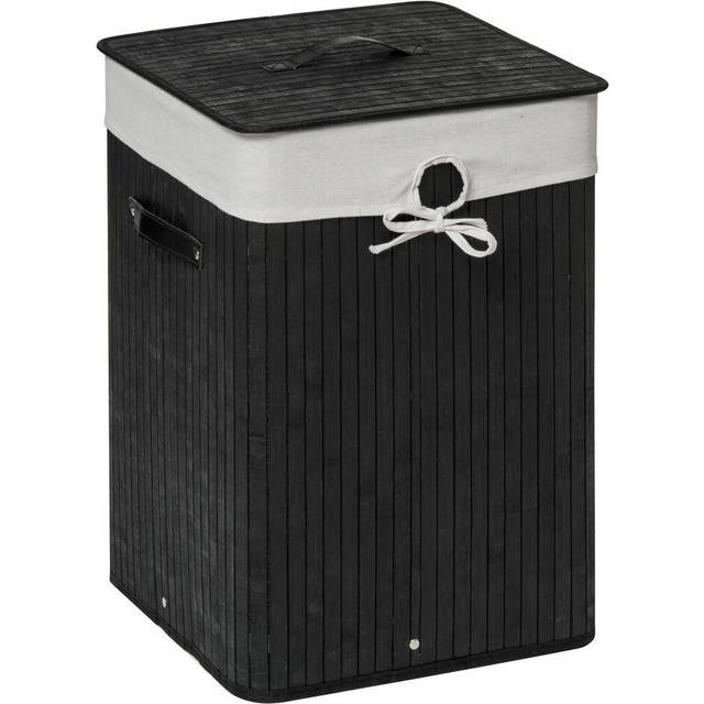 Maison by Premier Black Square Laundry Hamper