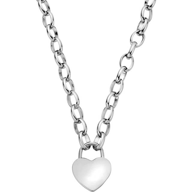 Cariad® Sterling Silver Padlock Necklace