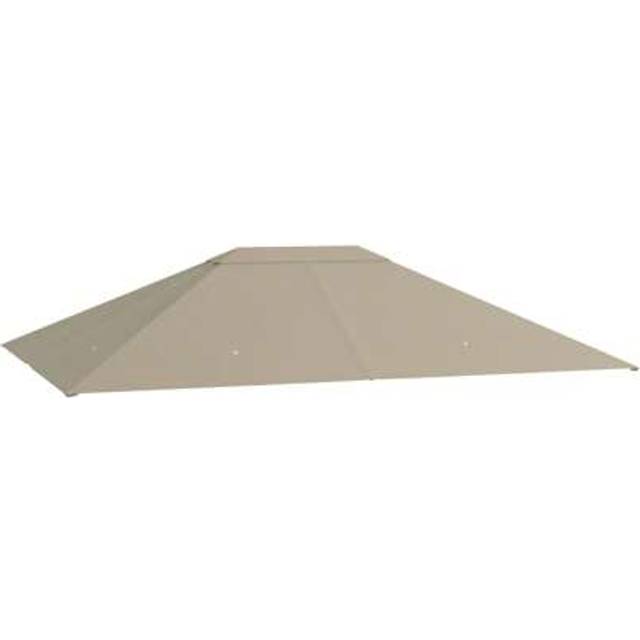 SHEIN Outsunny 3 X 4m Gazebo Canopy Replacement Covers, Garden Gazebo Roof Replacement With Vents And Drain Holes, (TOP COVER ONLY)