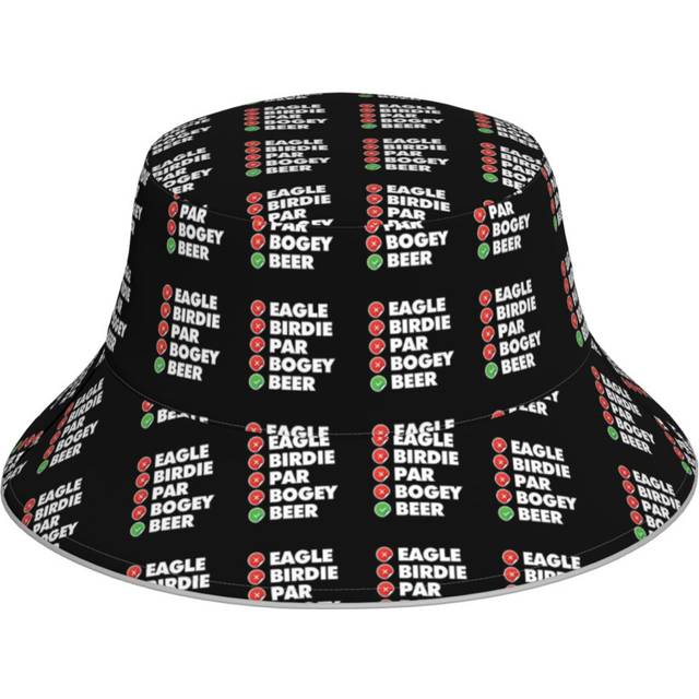 (Funny Golfer Scores Terms, But Lets Drink Beer_5169) Bucket Hat Reversible Reflective for Men Women - UV50+ Sun Protection Double-Sided Fishing Hat w