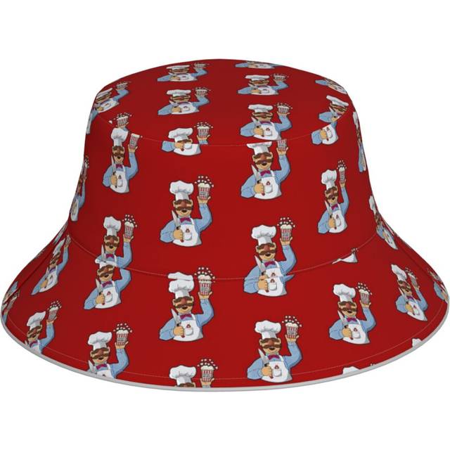 (Vert Der Ferk Swedish Chef_6983) Bucket Hat Reversible Reflective for Men Women - UV50+ Sun Protection Double-Sided Fishing Hat with 360 Safety Strip