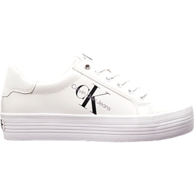 Calvin Klein Jeans for woman. YW0YW00847 Trainers Vulc Flatform Lace up white (38), Laces, Casual