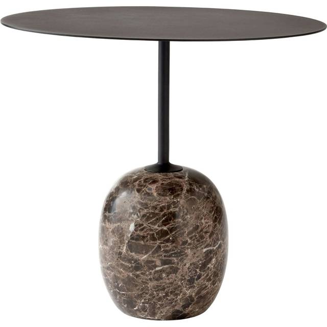&Tradition Lato LN9 Warm Black / Emparador Marble Small Table 40x50cm