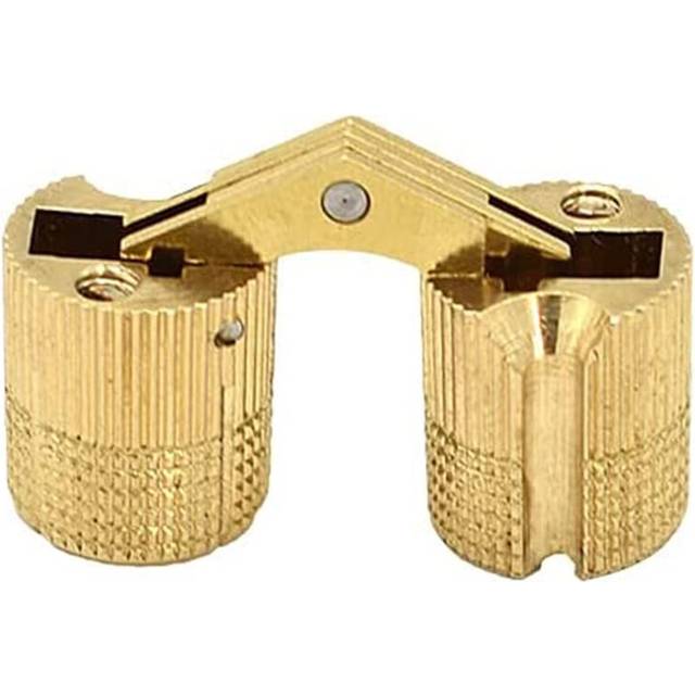 Hinge, 14mm Brass Invisible Hinge Pure Copper Hidden Concealed Hinge for DIY Jewelry Box,Gift Box, Worktops(4Pcs/Pack)