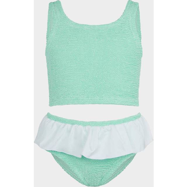 Kids Olive Bikini (Ages 3 to 6) - Metallic Mint | One Size Swimwear | Hunza G - Metallic Mint / One size