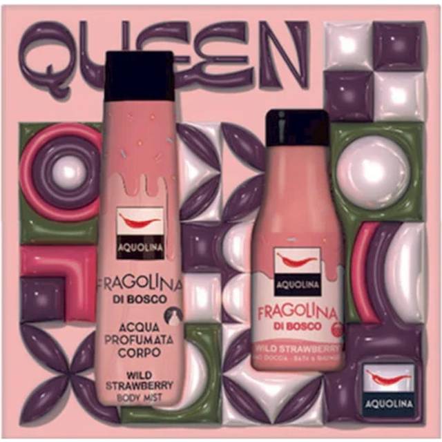 Aquolina 150 ml Kropsvandspakke 125 ml Jordbær Shower Gel