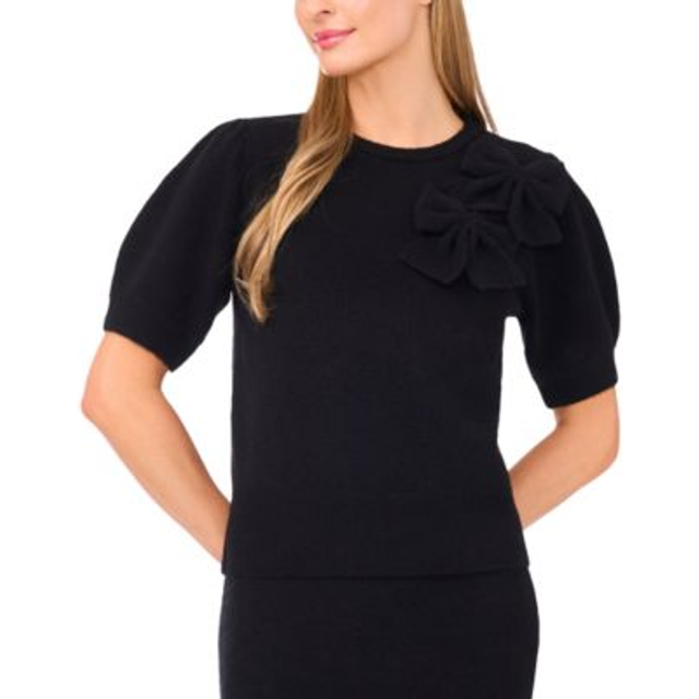 CeCe Ribbon Applique Pullover