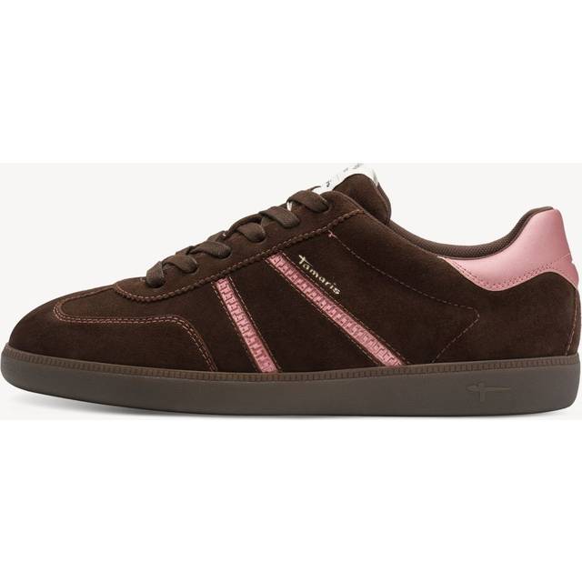 Tamaris Regina Retro Gum Sole Trainer Mocha