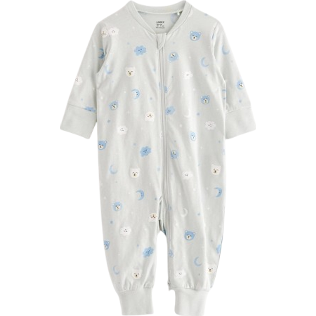 LINDEX Pyjamas Bear At Back |Blå |50