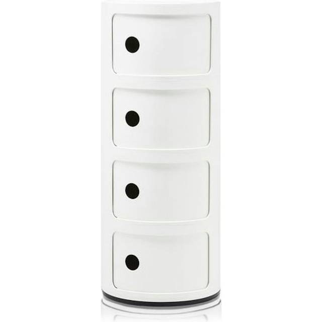 Kartell Componibili Komponerbara Element, För Bevaring Inom- och Utomhus, 32x32x77 cm, Vit