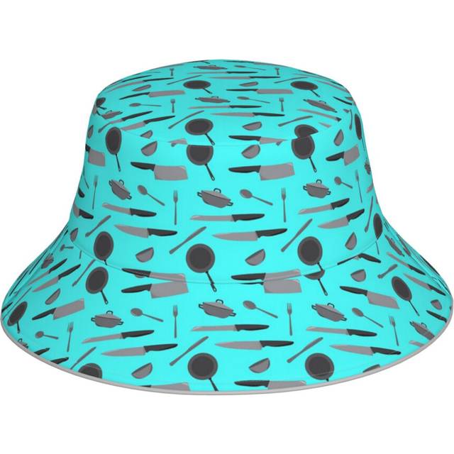 (Chef Knives And Kitchen Utensils Pattern_6847) Bucket Hat Reversible Reflective for Men Women - UV50+ Sun Protection Double-Sided Fishing Hat with 36