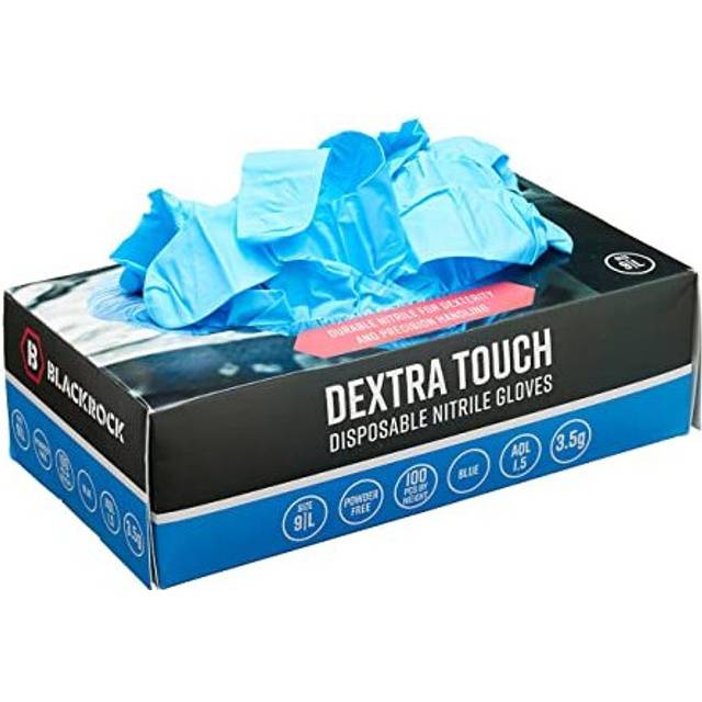 Blackrock Dextra Touch Disposable Nitrile Gloves, Medium