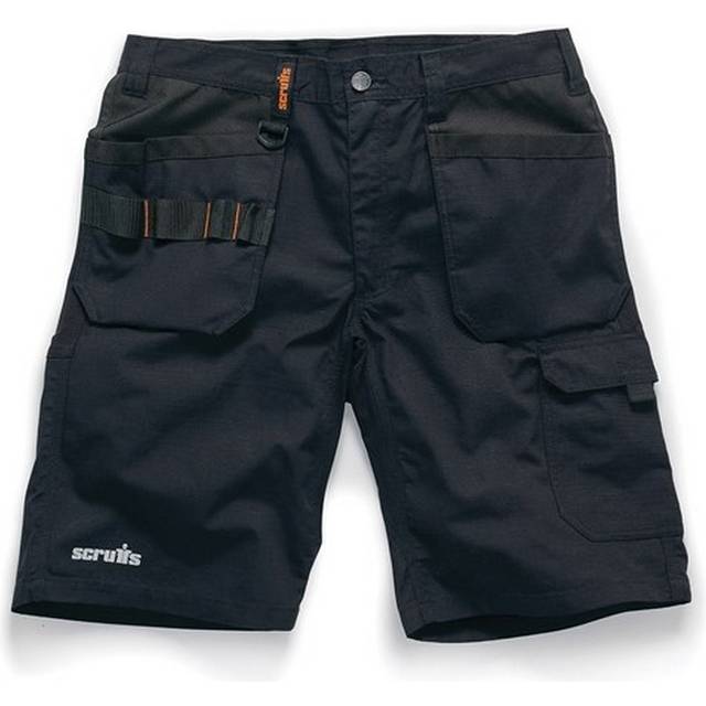 (32R, Black) Scruffs Mens Holster Pocket Shorts