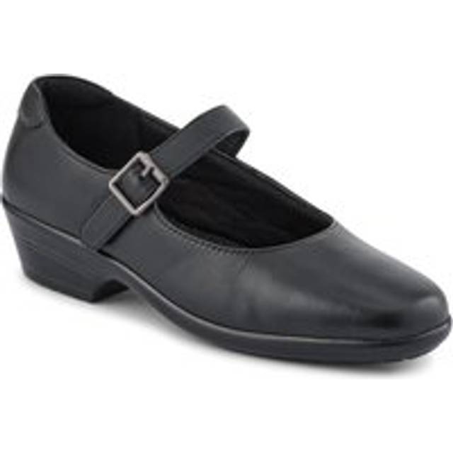 Pavers Leather Touch-Fasten Mary Janes In Black - 4
