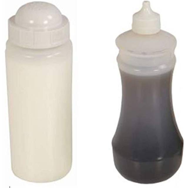 Salt Shaker & Vinegar Bottle Set Fish Chip Shop Takeaway Cafe Zodiac Sunnex (Vinegar and Salt (2 Bottles))