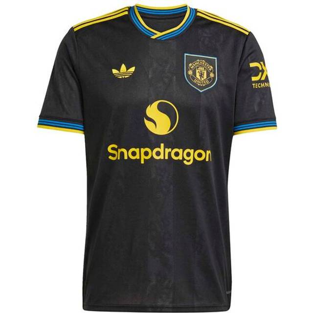 '25-'26 Manchester United Third Shirt Men's Black Polyester Made By: Adidas