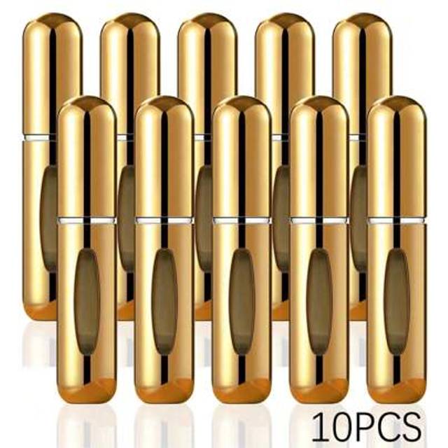 SHEIN 1/5/10pcs 5ml Perfume Mist Spray Bottles, Refillable Travel Size Atomizer Containers, Mini Perfume Sample Vials