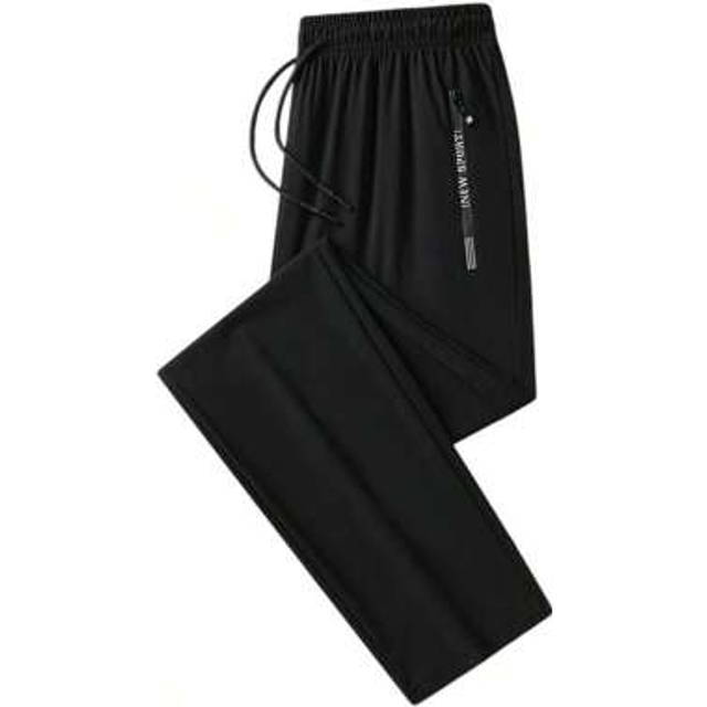 SHEIN 1PC Men Drawstring Waist Solid Sweatpants Long Sweat Pants Plain Gym Basic , Fall