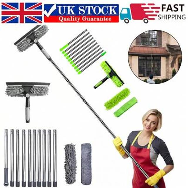 SHEIN Telescopic Extendable Window Cleaner Equipment Glass Cleaning Squeegee 4.5m