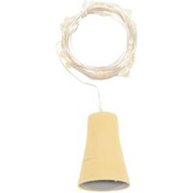 1PCS Solar 2M Cork Shaped 20 led Night Fairy String Light Warm White