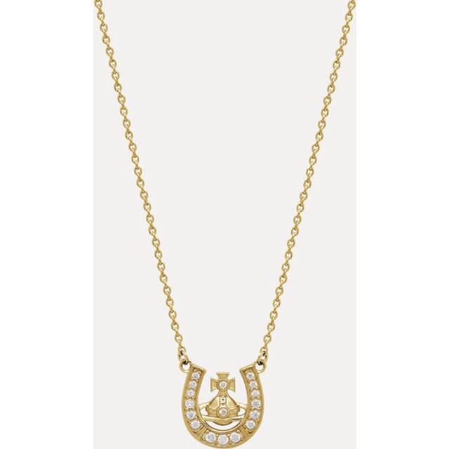 Vivienne Westwood Mare Pendant Necklace Gold Silver / Cubic Zirconia Women - ---