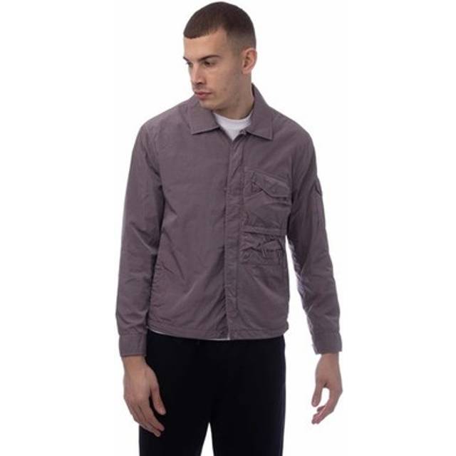 CP Company Men's Chrome-R Utility Overshirt - Purple - Size: 38/Regular