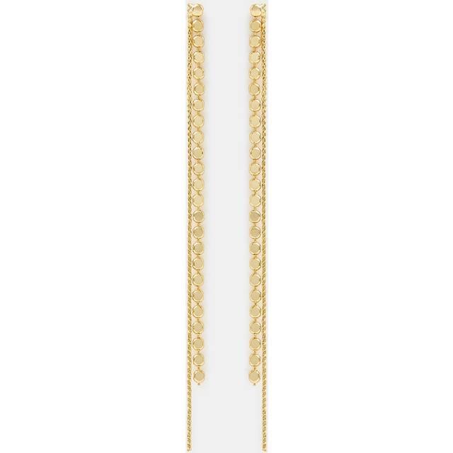 14ct Gold-plated Chain Drop Earrings - Accessorize - One Size