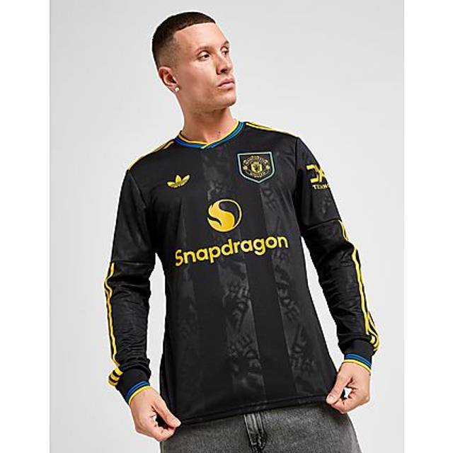 '25-'26 Man Utd Long Sleeve Third Shirt Men's Black Polyester Manchester United Made By: Adidas