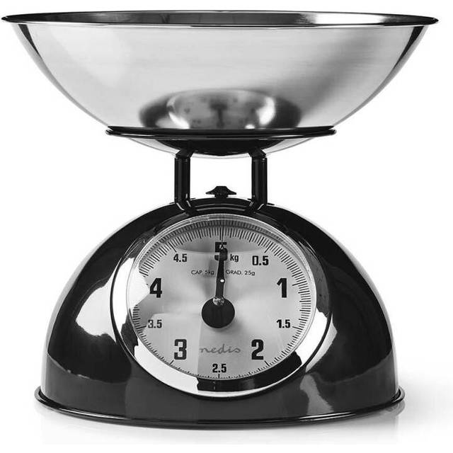Retro Traditional Vintage Metal Mechanical Weight Baking 5kg Kitchen Scale Black