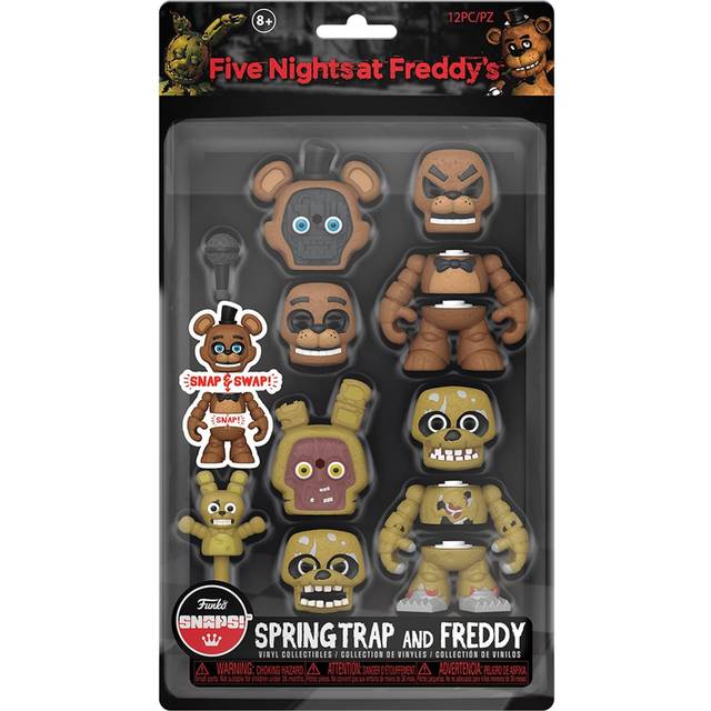 Funko Fem nätter på Freddy's (FNAF) Snap: Freddy Fazbear & Springtrap 2PK - Samlingsbar vinylfigur - Presentidé - Officiell Merchandise