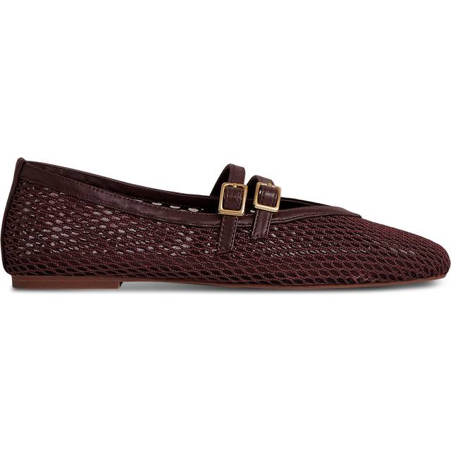 Womens Reiss Elspeth Mesh and Leather Ballet Flats