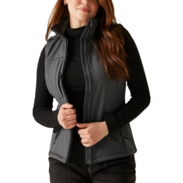 Regatta Professional TRA790 Womens Flux Softshell Bodywarmer Seal Grey