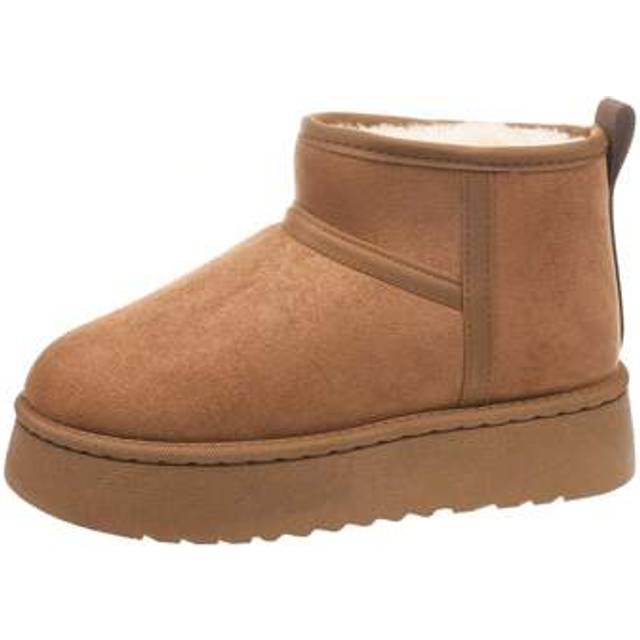 SHEIN Plus Size Women&#39;s Round Toe Thick Sole Ankle Boots, New Autumn/Winter 2025 Thermal Lined Warm Booties