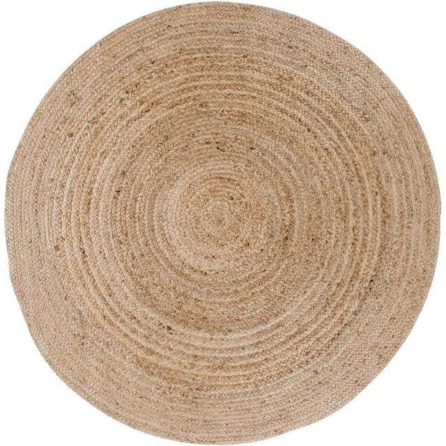 House Nordic Arthur Rundt Tæppe Jute Ø150 cm 4 Størrelser Naturfarvet 150cm