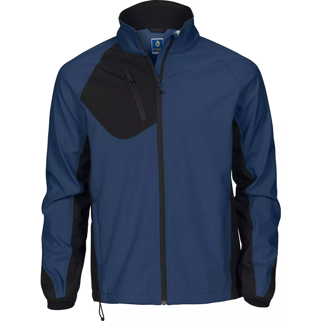 (XL, Navy) Projob Mens Soft Shell Jacket