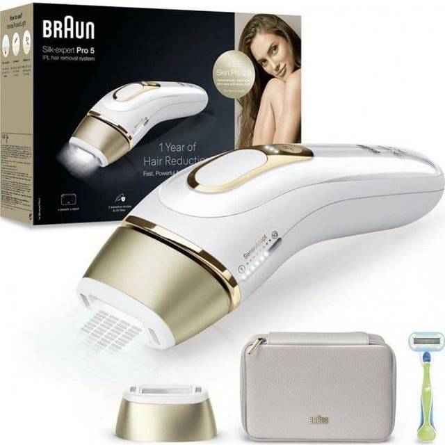 Epilator IPL BRAUN Silk-expert Pro 5 PL5052 - Trådlös - IPL-teknik - Precisionhuvud