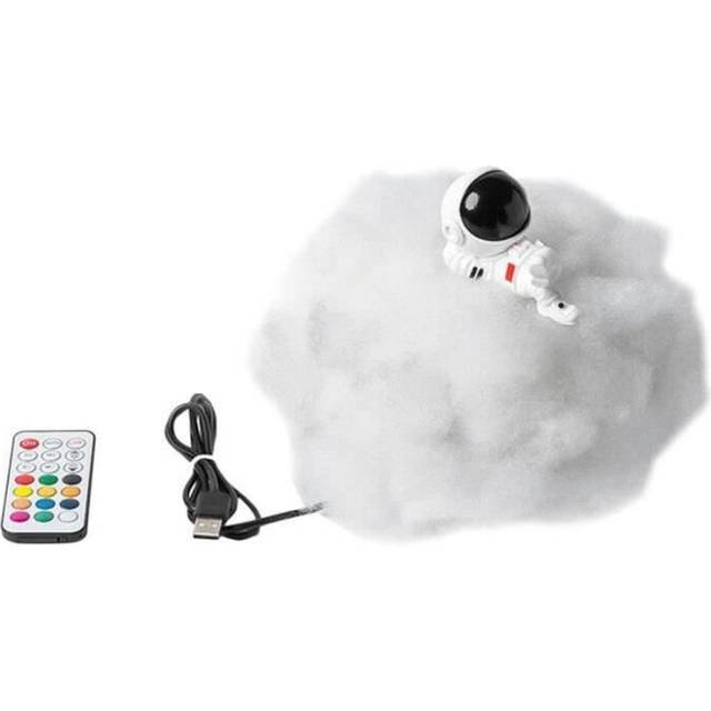 CL28649-Colorful LED Night Light Mood Lamp Clouds Astronaut Ornament with Touch Remote Control Rainbow Effect Gift for Kids