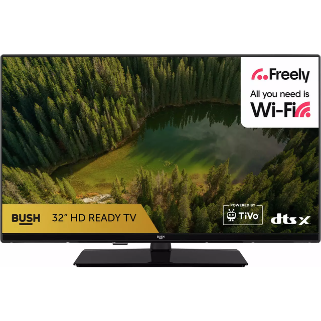 Bush 32 Inch 32HT25CB Smart HD Ready HDR LED TiVo Freely TV