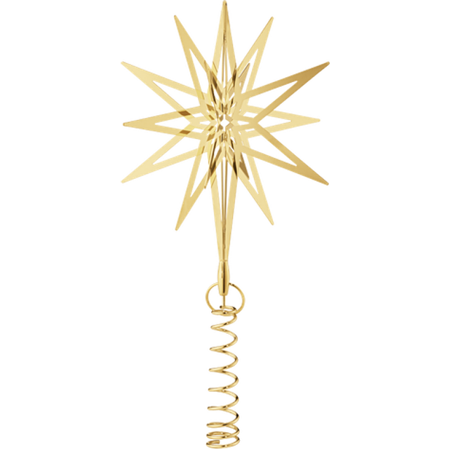 Georg Jensen Lyra Topstjerne, Lille - Guld Juletræspynt 17.7cm