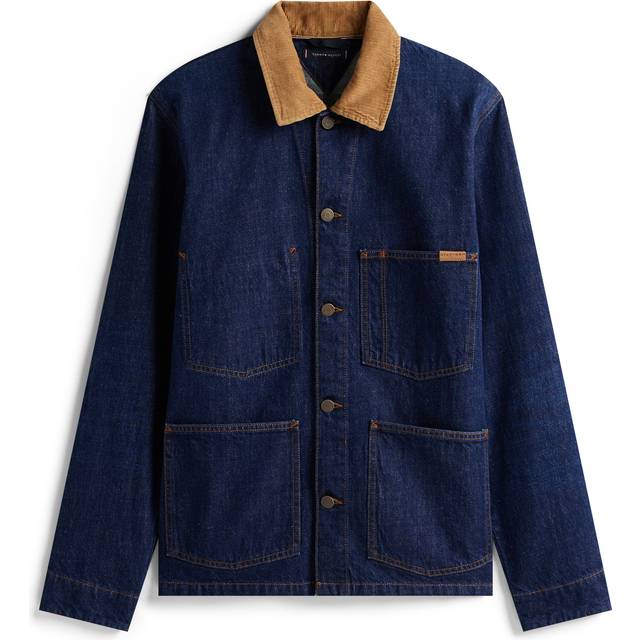 Corduroy Collar Denim Chore Jacket
