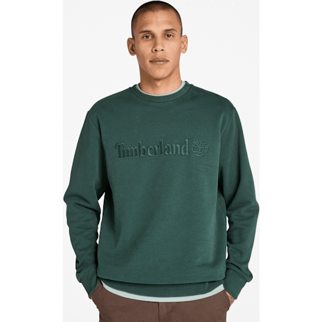 Timberland för män. TB0A6VG63171 Hampton sweatshirt mörkgrön (XL), Casual, Bomull - Grön (XL)