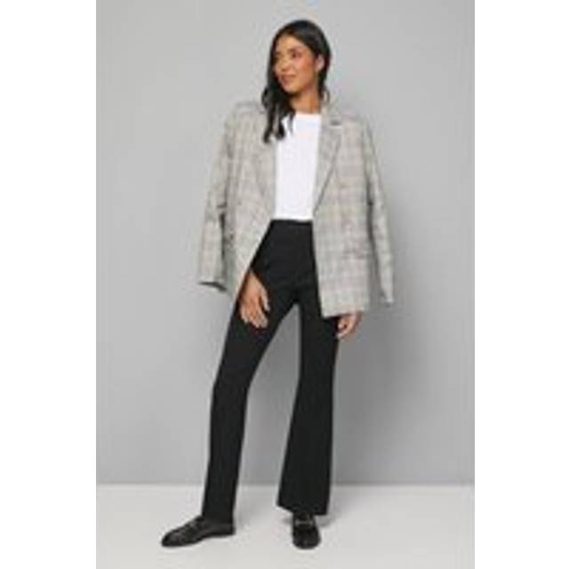 Womens Black Smart Bootcut Leg Trousers - 16