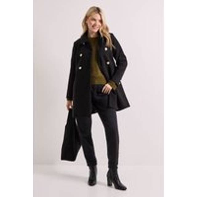 Dorothy Perkins Black Coat Womens Smart Jackets & Coats